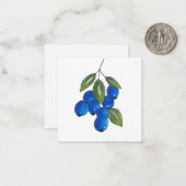 Handtekening Blauwbes Notitiekaartje (Voorkant / Achterkant in situ)