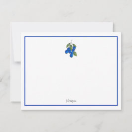 Handtekening Blauwbes Notitiekaartje