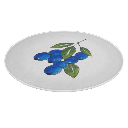 Handtekening Blauwbes Snijplank (Hoek)