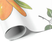 Handtekening Blauwbessen en Kumquats Pattern Cadeaupapier (Rol Hoek)