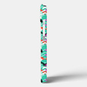 Handtekening Blauwgroen Zig Zag Patroon Case-Mate iPhone Case (Achterkant / Links)