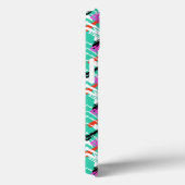 Handtekening Blauwgroen Zig Zag Patroon Case-Mate iPhone Case (Achterkant / Rechts)