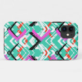 Handtekening Blauwgroen Zig Zag Patroon Case-Mate iPhone Case (Achterkant (horizontaal))