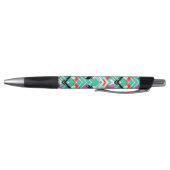 Handtekening Blauwgroen Zig Zag Patroon Pen (Bodem)