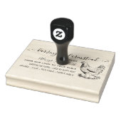Handtekening Boerderij Verse eieren - Kartonnen do Rubberstempel (Stempel)