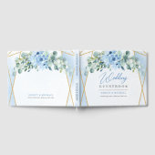 Handtekening bordeaux bloemenboog gouden bruiloft gastenboek (Volledig)