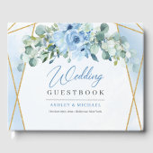 Handtekening bordeaux bloemenboog gouden bruiloft gastenboek (Voorkant)