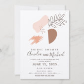 Handtekening Botanische vormen Boho Vrijgezellenfe Kaart (Voorkant)