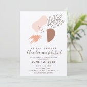 Handtekening Botanische vormen Boho Vrijgezellenfe Kaart (Staand voorkant)