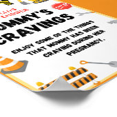 Handtekening bouwpartij, Baby shower Poster (Hoek)