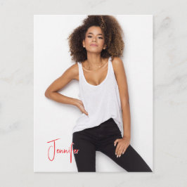 Handtekening Briefkaart QR Code Actor Model Promo 