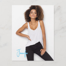 Handtekening Briefkaart QR Code Actor Model Promo 