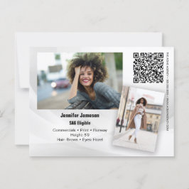 Handtekening Briefkaart QR Code Actor Model Promo