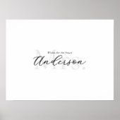 Handtekening bruiloftgasten poster (Voorkant)