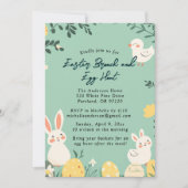 Handtekening Brunch en Easter Egg Hunt Kaart (Voorkant)
