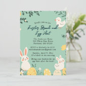 Handtekening Brunch en Easter Egg Hunt Kaart (Staand voorkant)