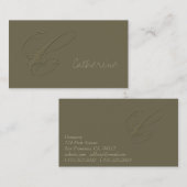 Handtekening C Visitekaartje (Voorkant / Achterkant)