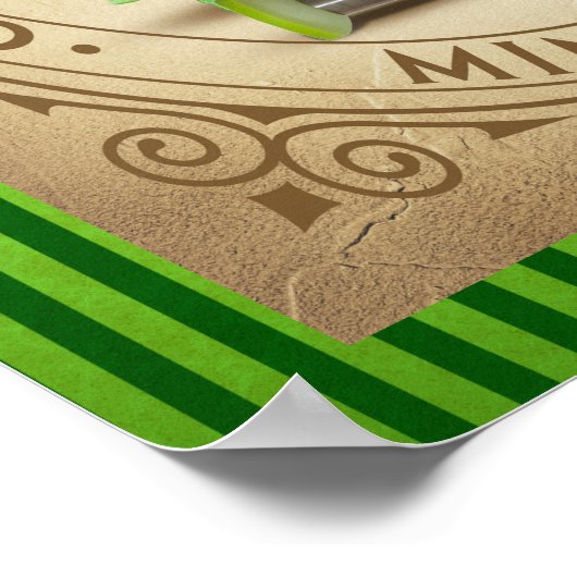  handtekening Cocktail Poster (Hoek)