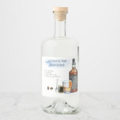 Handtekening Cocktail Recept Bruiloft Favor Label Likeurfles Etiket (Voorkant)