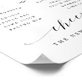 Handtekening Cocktails Zijn & Haar Bar Menu Bord Poster (Hoek)