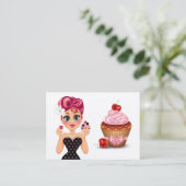 Handtekening Collectie Kateraar/Bakkerij Business Visitekaartje (Staand voorkant)