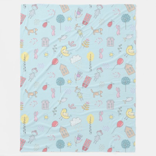 Handtekening Cute Stuff ID360 Fleece Deken (Voorkant)