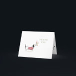 Handtekening Dachshund Dank je wel Bedankkaart<br><div class="desc">Een perfecte dank</div>