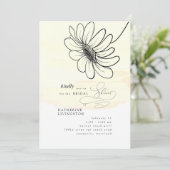 Handtekening Daisy Yellow Vrijgezellenfeest Kaart (Staand voorkant)