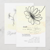 Handtekening Daisy Yellow Vrijgezellenfeest Kaart (Voorkant / Achterkant)