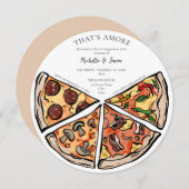 Handtekening Dat is Amore Pizza Italiaans Verlovin Kaart (Voorkant / Achterkant)