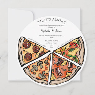 Handtekening Dat is Amore Pizza Italiaans Verlovin Kaart