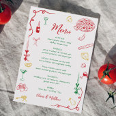 Handtekening dat is Amore Vrijgezellenfeest Menu