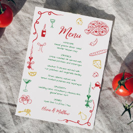 Handtekening dat is Amore Vrijgezellenfeest Menu