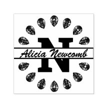 Handtekening, diamanten en monogram