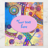 Handtekening door EDDArt - Dream-schaal 1 Wijn Etiket (Enkel label)