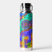 Handtekening door EDDArt - kom samen 2 Waterfles (Achterkant)