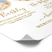 Handtekening Dranken Aangepaste Foto Gouden Huweli Poster (Hoek)
