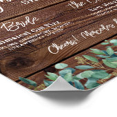 Handtekening drankjes slingerlichtjes eucalyptus b poster (Hoek)