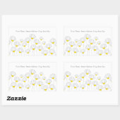 Handtekening Drawn Daisy Stems Labels (Vel)