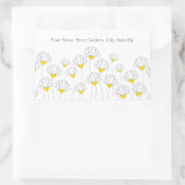 Handtekening Drawn Daisy Stems Labels (Tas)