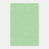 Handtekening Drawn School Supply Pattern Post-it® Notes (Voorkant)