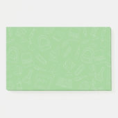 Handtekening Drawn School Supply Pattern Post-it® Notes (Voorkant)