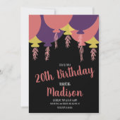 Handtekening drijvende ballon elke leeftijd kaart (Voorkant)