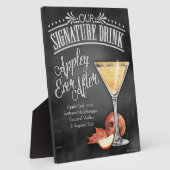 Handtekening Drink: altijd van toepassing na plaqu Fotoplaat (Zijkant)