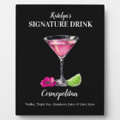  handtekening Drink Cosmopolitan teken Fotoplaat (Voorkant)