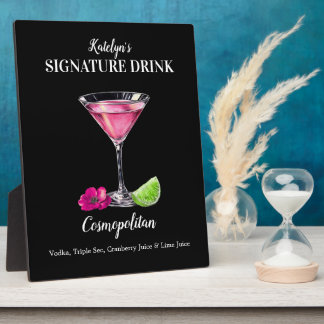  handtekening Drink Cosmopolitan teken Fotoplaat
