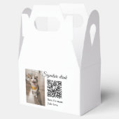 Handtekening drink scan QR-code voeg foto naam toe Bedankdoosjes (Geopend)