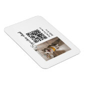 Handtekening drink scan QR-code voeg foto naam toe Magneet (Rechterzijde)