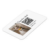 Handtekening drink scan QR-code voeg foto naam toe Magneet (Linkerzijde)