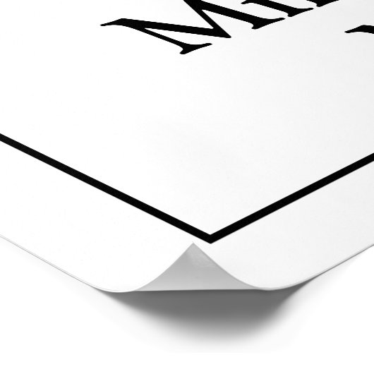 Handtekening Drink teken voor bruiloft bar Poster (Hoek)